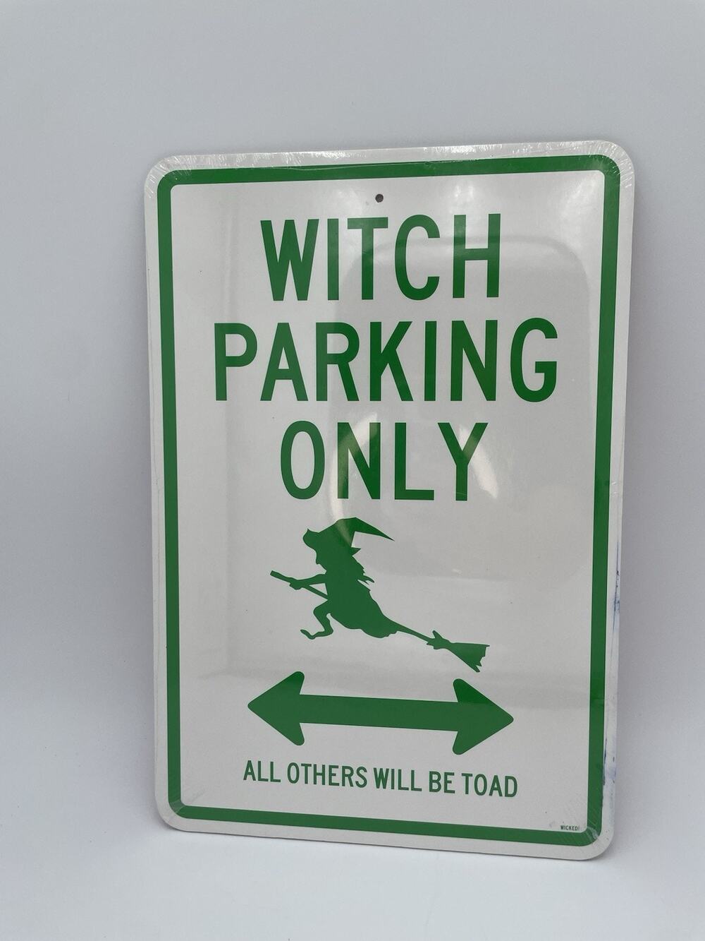 Street Wise Two Sided Signs Halloween "Witch Parking Only" "Broom Lane" New Fall